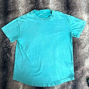 Abercrombie & Fitch Washed Turquoise Short Sleeve Tee